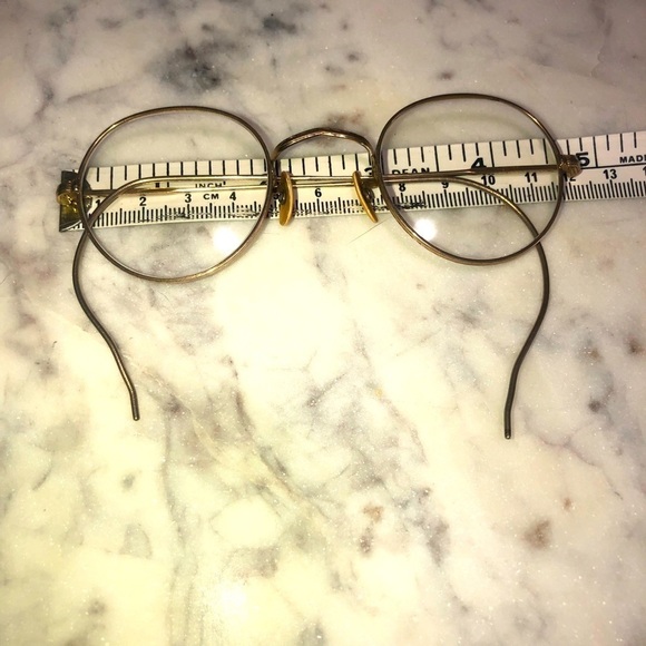 VTG American Optical AO ‘Vesta’ Rolled Plate Gold Fill Wire Frames Eyeglasses - Picture 9 of 13